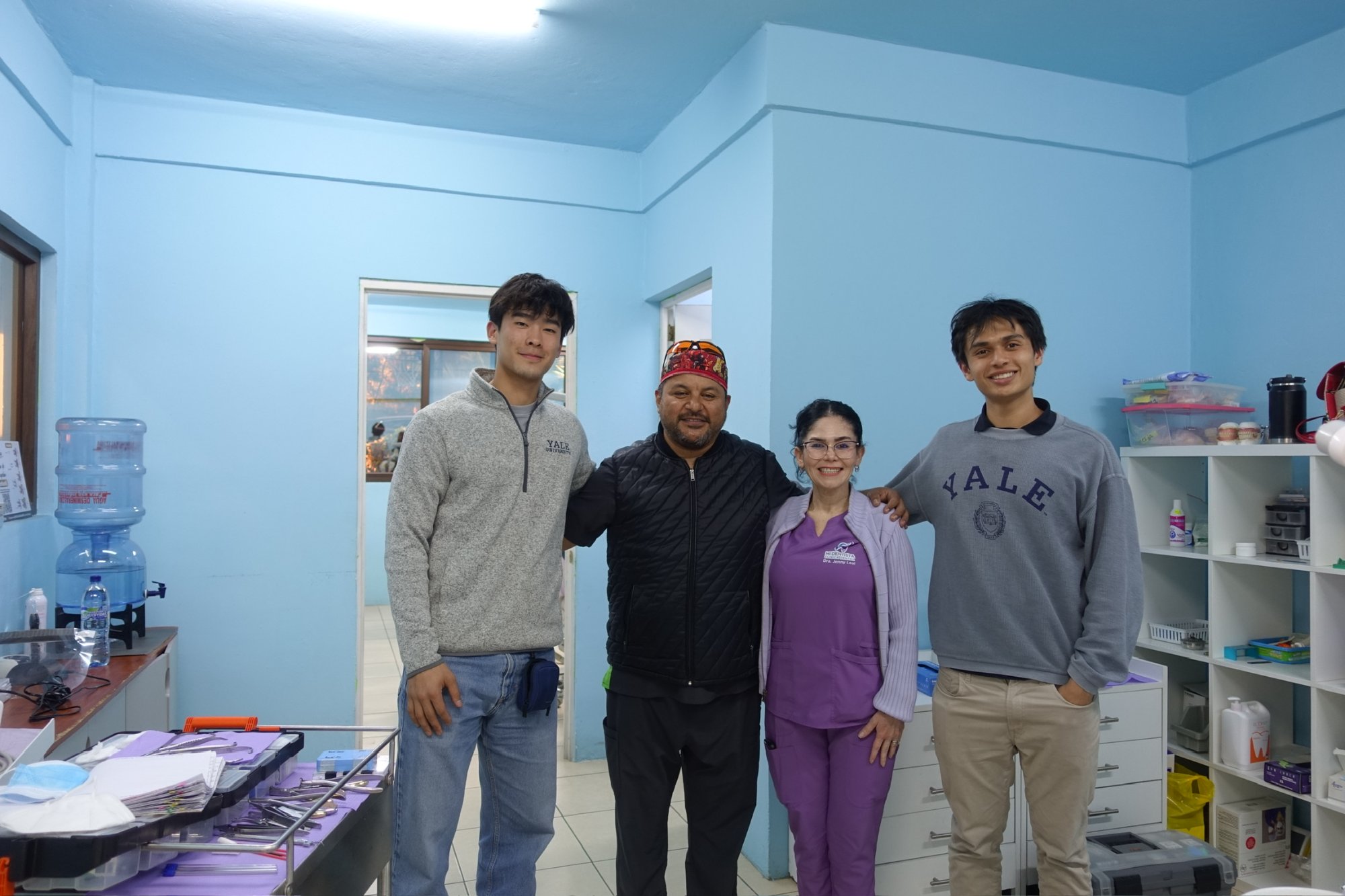 Inside the hospital with local medical staff
